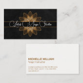 Gold Lotus | Yoga Visitekaartje (Voorkant / Achterkant)