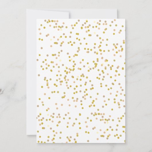 Gold Love Heart Calendar Save the Date (Achterkant)