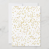 Gold Love Heart Calendar Save The Date (Achterkant)