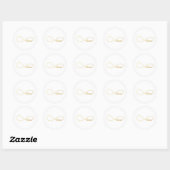 Gold Love Infinity Wedding Stickers (Vel)