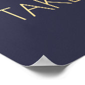 Gold Love is een zoet teken | Typografie-elegant Poster (Hoek)