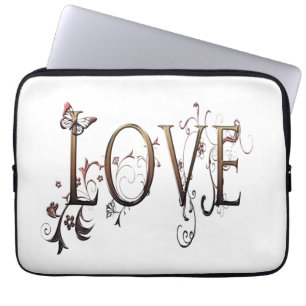 Gold Love Laptop Sleeve