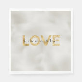 Gold Love Moon en Back Servet (Voorkant)