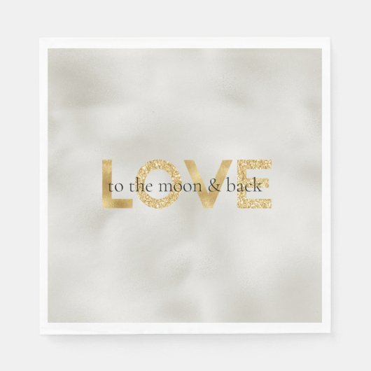 Gold Love Moon en Back Servet (Voorkant)