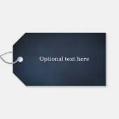 Gold love script marvy blue white floral bruiloft  cadeaulabel (Achterkant Horizontaal)