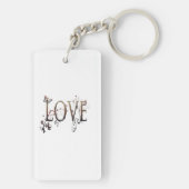 Gold Love Sleutelhanger (achterkant)