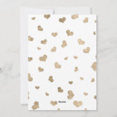 Gold Love Valentijnsdag-kaarten Feestdagenkaart (Achterkant)