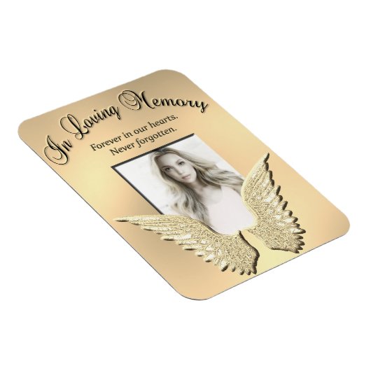 Gold Loving Memory Memorial Magneet (Rechterzijde)
