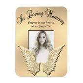 Gold Loving Memory Memorial Magneet (Verticaal)