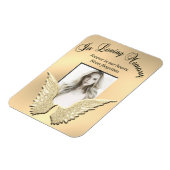 Gold Loving Memory Memorial Magneet (Linkerzijde)