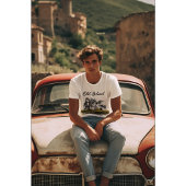 Gold Lowrider Retro | Klassieke auto convertible T-shirt