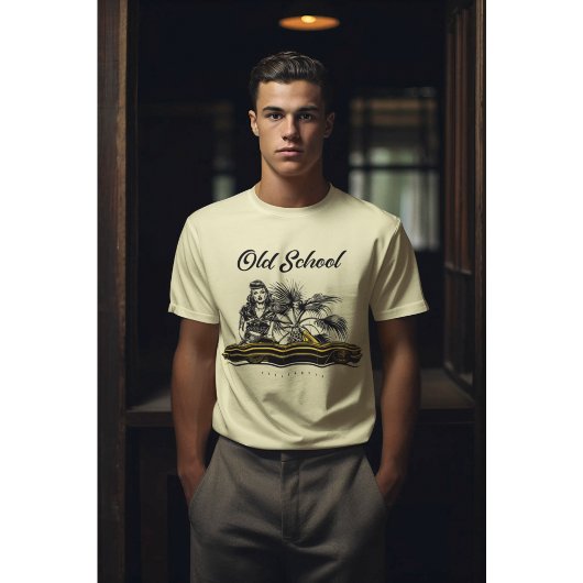 Gold Lowrider Retro | Klassieke auto convertible T-shirt