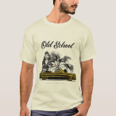 Gold Lowrider Retro | Klassieke auto convertible T-shirt (Voorkant)
