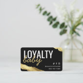 Gold Loyalty Visitekaartje (Staand voorkant)