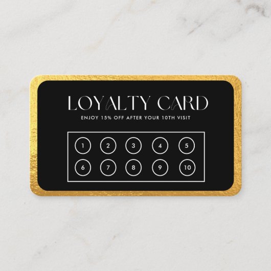 Gold Loyalty Visitekaartje (Voorkant)