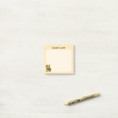 Gold Lucky Cat- Good Luck Post-it® Notes (Op bureau)