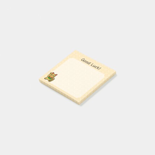 Gold Lucky Cat- Good Luck Post-it® Notes (Schuin)