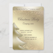 Gold luminury zakelijke kerstfeestdag kaart (Voorkant)