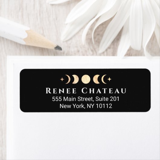 Gold Lunar Moon Phases Energy Healer Etiket (Insitu)