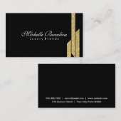 Gold Luster Polygons 4 Visitekaartje (Voorkant / Achterkant)