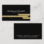 Gold Luster Polygons Visitekaartje (Voorkant / Achterkant)