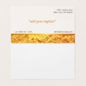 Gold Luster Visitekaartje (Binnenkant ongevouwen)