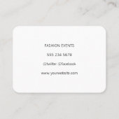 Gold Lux / Gespikkeld Visitekaartje (Achterkant)