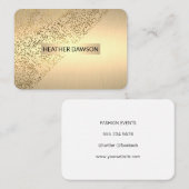 Gold Lux / Gespikkeld Visitekaartje (Voorkant / Achterkant)
