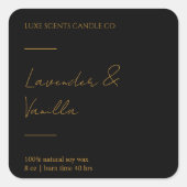 Gold & Lux Geurkaars Vierkant label (Voorkant)