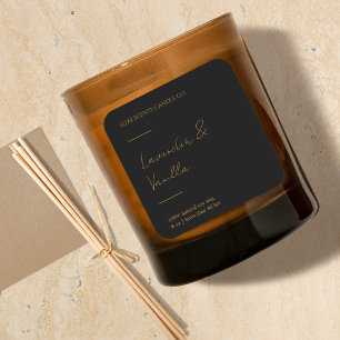 Gold & Lux Geurkaars Vierkant label