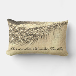 Gold Lux Makeup Lash Champagne Spark Bride Kussen