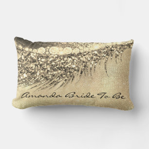 Gold Lux Makeup Lash Champagne Spark Bride Kussen