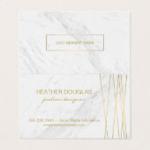 Gold Lux Modern met Marmer Visitekaartje (Buitenkant ongevouwen)