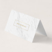 Gold Lux Modern met Marmer Visitekaartje (Achterkant)