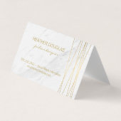 Gold Lux Modern met Marmer Visitekaartje (Voorkant)