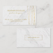 Gold Lux Modern met Marmer Visitekaartje (Voorkant / Achterkant)