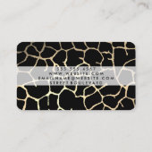 Gold Lux Pattern Dark Red Visitekaartje (Achterkant)