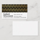 Gold Lux Weave Visitekaartje (Voorkant / Achterkant)