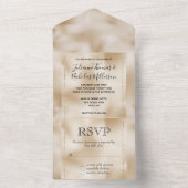 Gold Luxe All In One Uitnodiging (Binnen)