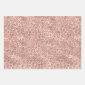 Gold Luxe Blush Roze Glitter Leopard-printer Inpakpapier Vel (Voorkant)