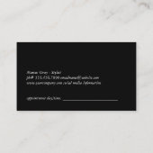 Gold Luxe Comb Hair Stylist Benoeming Afsprakenkaartje (Achterkant)