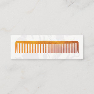 Gold Luxe Comb Hair Stylist Mini Visitekaartje