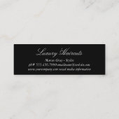 Gold Luxe Comb Hair Stylist Mini Visitekaartje (Achterkant)