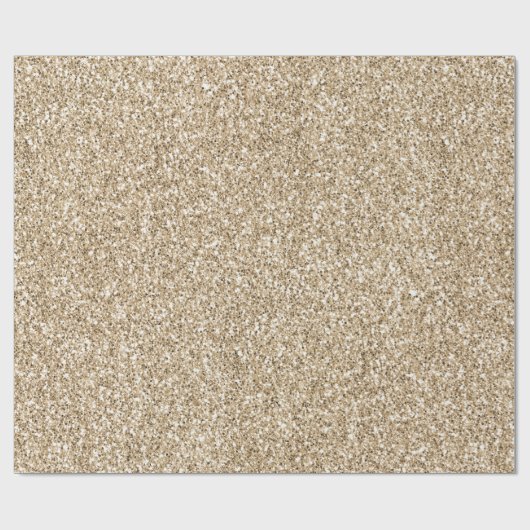 Gold Luxe Glitter Cadeaupapier (Vlak)