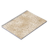 Gold Luxe Glitter-leopard-printer Notitieboek (Linkerzijde)