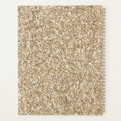 Gold Luxe Glitter-leopard-printer     Planner (Achterkant)