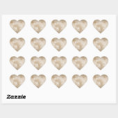 Gold Luxe Glitter Love Hart Sticker (Vel)