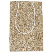 Gold Luxe Glitter     Medium Cadeauzakje (Voorkant)
