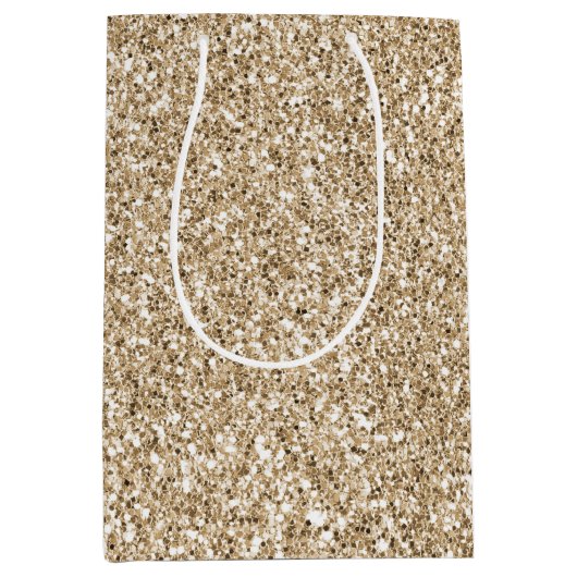 Gold Luxe Glitter     Medium Cadeauzakje (Voorkant)