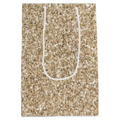 Gold Luxe Glitter     Medium Cadeauzakje (Achterkant)